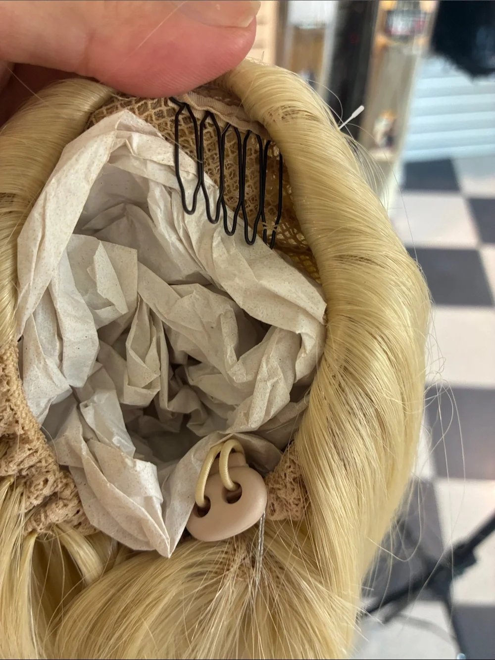 Blonde Straight Women's Hairpiece - Sleek Long ponytail cheer, dance, and casual